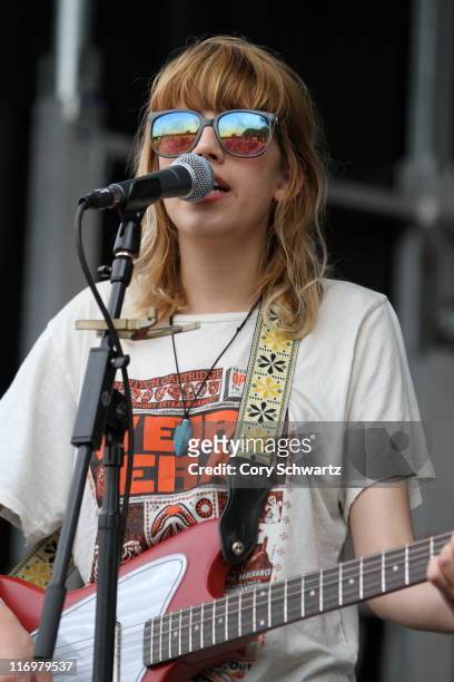 Cassie Ramone of The Babies performs during the 2011 Northside Music Festival at McCarren Park on June 18, 2011 in New York City.