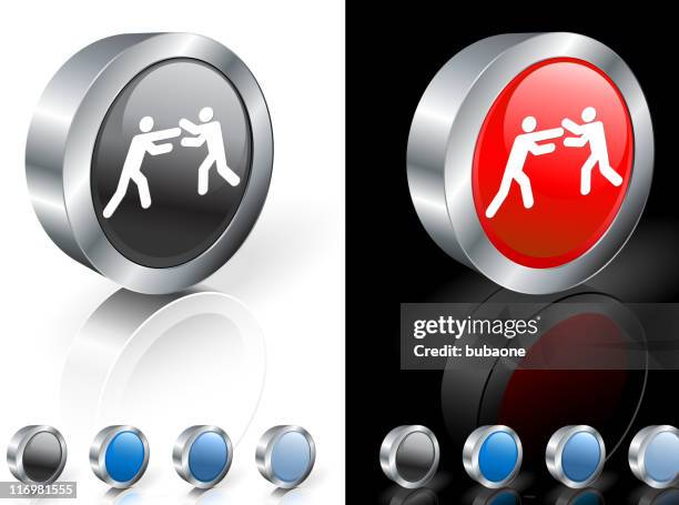 boxing match 3d royalty free vector art - boxer training stock illustrations