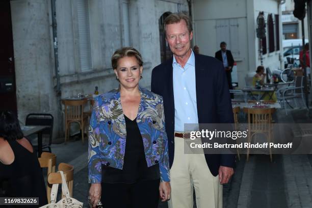 Grand Duke Henri of Luxembourg and the Grand Duchess Maria Theresa of Luxembourg attend the 12th Angouleme French-Speaking Film Festival : Day Four...