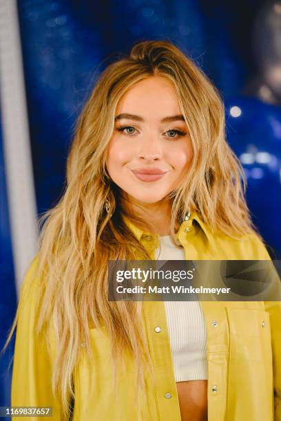 Sabrina Carpenter attends the Photo Call for Netflix's "Tall Girl" at the Beverly Wilshire Four Seasons Hotel on August 23, 2019 in Beverly Hills,...