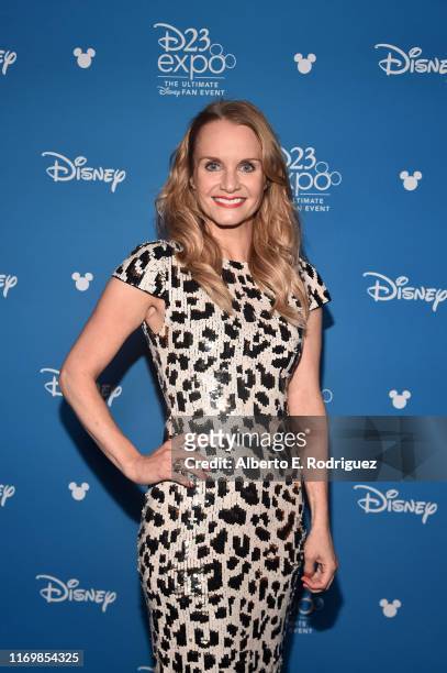 Kate Reinders of 'High School Musical: The Musical: The Series' took part today in the Disney+ Showcase at Disney’s D23 EXPO 2019 in Anaheim, Calif....