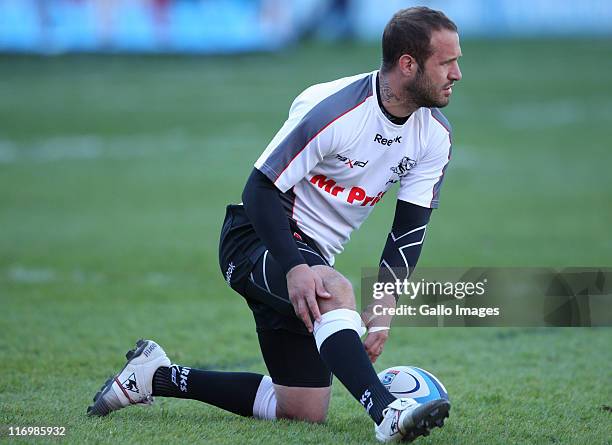 Frederic Michalak during the Super Rugby match between Vodacom Bulls and the Sharks from Loftus Versfeld on June 18, 2011 in Pretoria, South Africa.