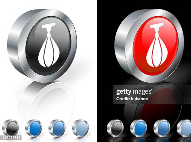 boxing speed bag 3d royalty free vector art - speed bag white background stock illustrations