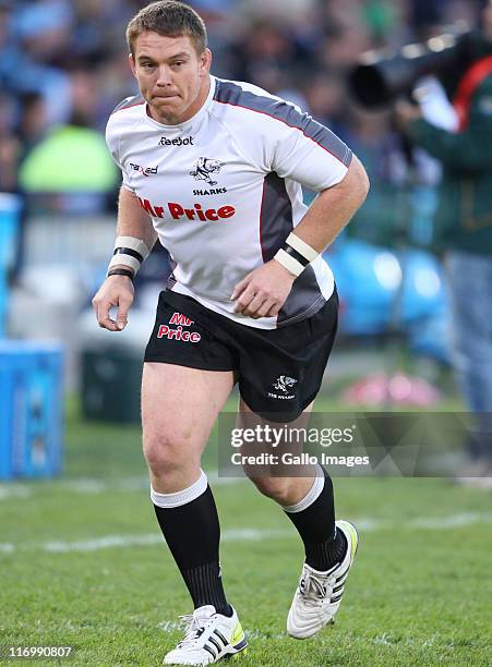 John Smit during the Super Rugby match between Vodacom Bulls and the Sharks from Loftus Versfeld on June 18, 2011 in Pretoria, South Africa.