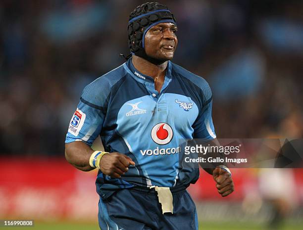 Chiliboy Ralepelle during the Super Rugby match between Vodacom Bulls and the Sharks from Loftus Versfeld on June 18, 2011 in Pretoria, South Africa.