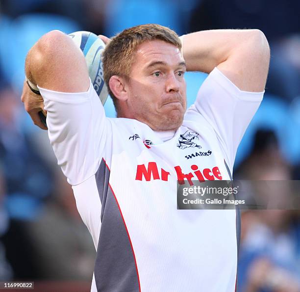 John Smit during the Super Rugby match between Vodacom Bulls and the Sharks from Loftus Versfeld on June 18, 2011 in Pretoria, South Africa.