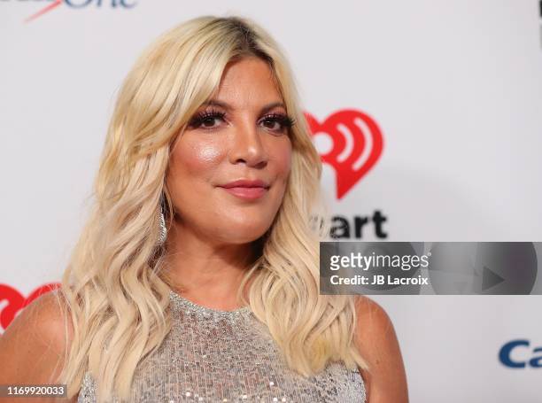Tori Spelling attends the 2019 iHeartRadio Music Festival at T-Mobile Arena on September 20, 2019 in Las Vegas, Nevada.