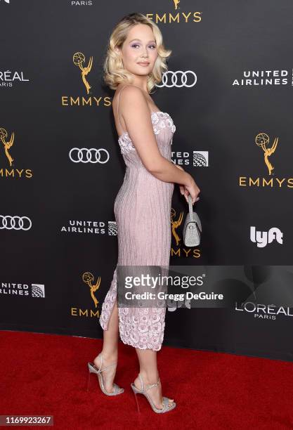 Kelli Berglund arrives as the Television Academy Honors Emmy Nominated Performers at Wallis Annenberg Center for the Performing Arts on September 20,...
