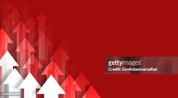 red arrows background - business success stock illustrations