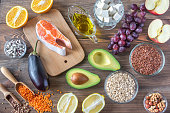 Foods providing low cholesterol diet
