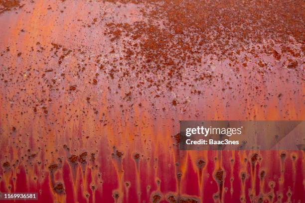 natural abstract art - rusty car chassis - rust colored stock pictures, royalty-free photos & images