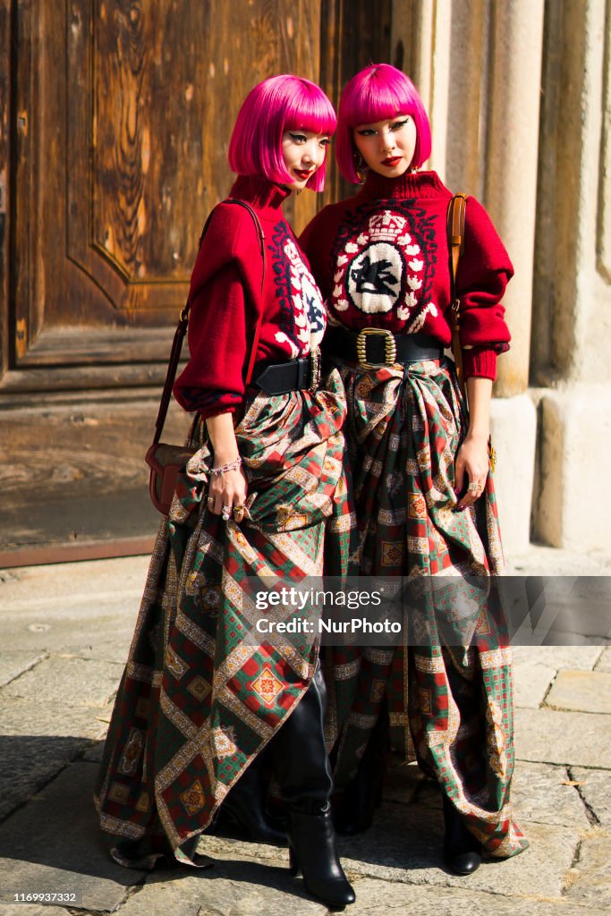 Street Style At Etro Fashion Show: September 20 - Milan Fashion Week Spring/Summer 2020