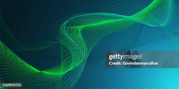 abstract wave hintergrund mit - drahtnetz stock-grafiken, -clipart, -cartoons und -symbole