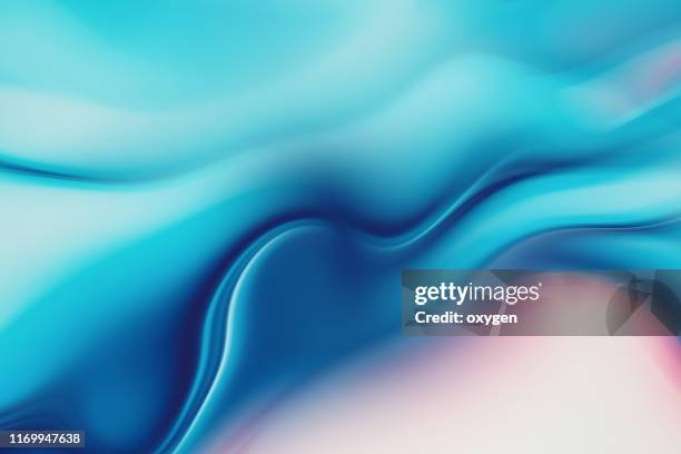 abstract fluid blue white color shapes. pastel colored background - slät bildbanksfoton och bilder