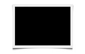 Black Screen with White Frame Isolated