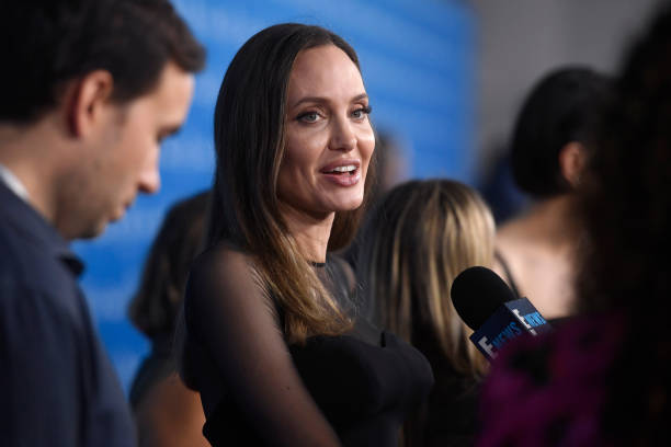 Angelina Jolie attends Go Behind The Scenes with Walt Disney Studios during D23 Expo 2019 at Anaheim Convention Center on August 24, 2019 in Anaheim,...