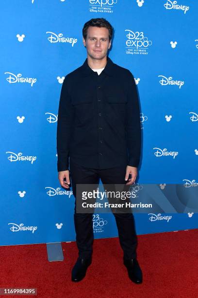 Jonathan Groff attends Go Behind The Scenes with Walt Disney Studios during D23 Expo 2019 at Anaheim Convention Center on August 24, 2019 in Anaheim,...