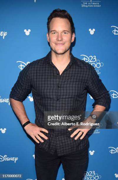 Chris Pratt of 'Onward' took part today in the Walt Disney Studios presentation at Disney’s D23 EXPO 2019 in Anaheim, Calif. 'Onward' will be...