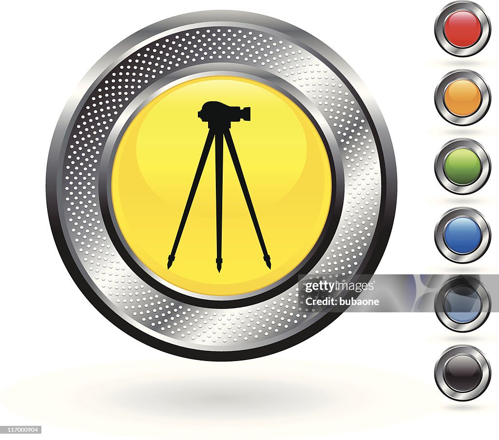 Button Level Engineering Construction Engineering Level Royalty Free Vector Art On Metallic ...