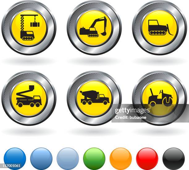 ilustrações de stock, clip art, desenhos animados e ícones de construção de veículos - moto niveladora