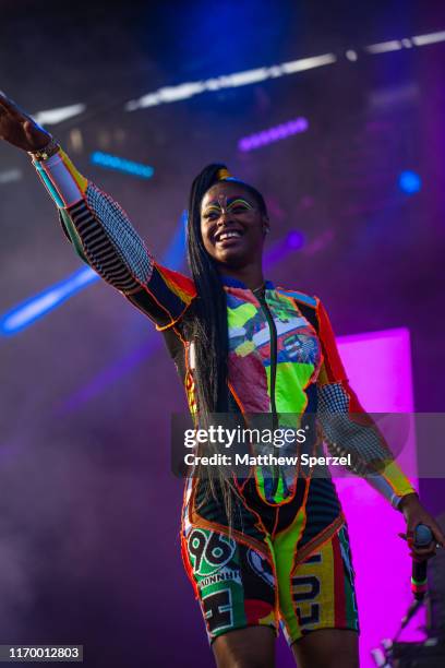 Tierra Whack performs during Afropunk Brooklyn at Commodore Barry Park on August 24, 2019 in New York City.