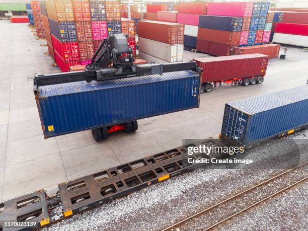 Train Auto Container Loader Unloading Train Photos and Premium High Res Pictures - Getty Images