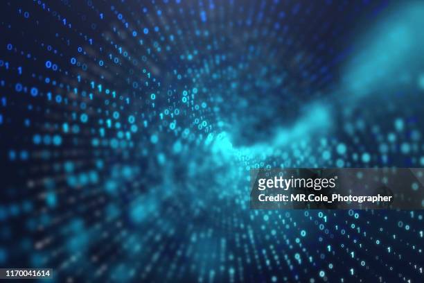 technology abstract background,3d illustration rendering of binary code pattern abstract,futuristic particles for business,science and technology background - hud graphic stock pictures, royalty-free photos & images