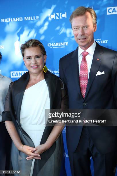 Grand Duke Henri of Luxembourg and Grand Duchess Maria Theresa of Luxembourg attend the 12th Angouleme French-Speaking Film Festival : Day Five on...