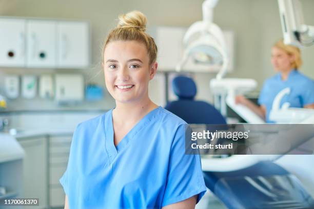 dental nurse - dentist stock pictures, royalty-free photos & images