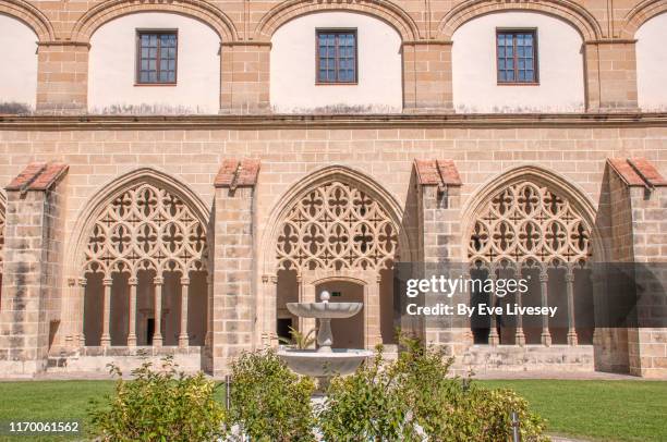 royal convent of santo domingo - fountain courtyard fotografías e imágenes de stock