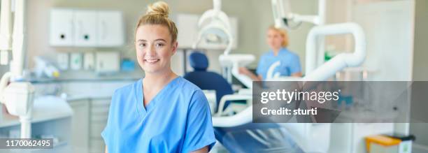 dental nurse - dental office stock pictures, royalty-free photos & images