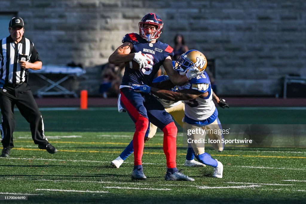 CFL: SEP 21 Winnipeg Blue Bombers at Montreal Alouettes