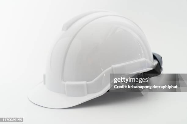 helmet, white background - - casco de trabajo fotografías e imágenes de stock