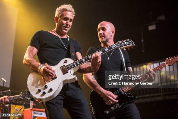 Wesley Geer and Sonny Mayo perform at the 4th Annual Rock To Recovery Fundraiser At The Fonda Theatre at The Fonda Theatre on August 24, 2019 in Los...