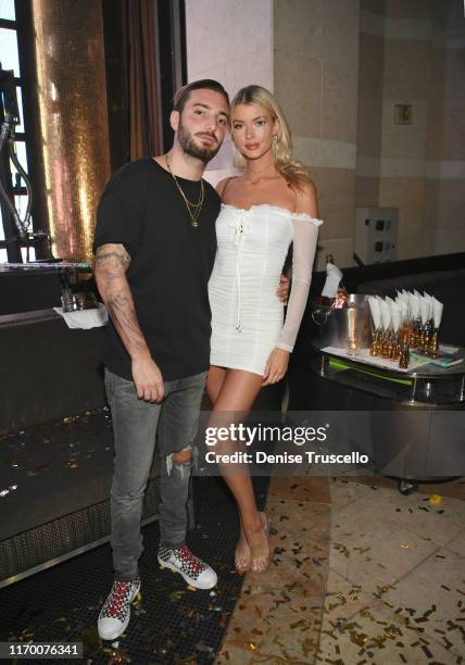 Alesso and Erin Michelle Cummins Sofia Richie's 21st birthday at XS Nightclub at Wynn Las Vegas on August 24, 2019 in Las Vegas, Nevada.