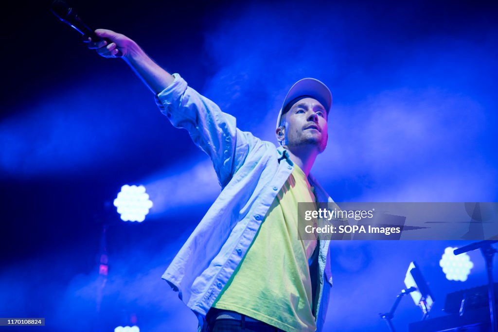 Lead singer of British Indie pop band, Bastille, Dan Smith...