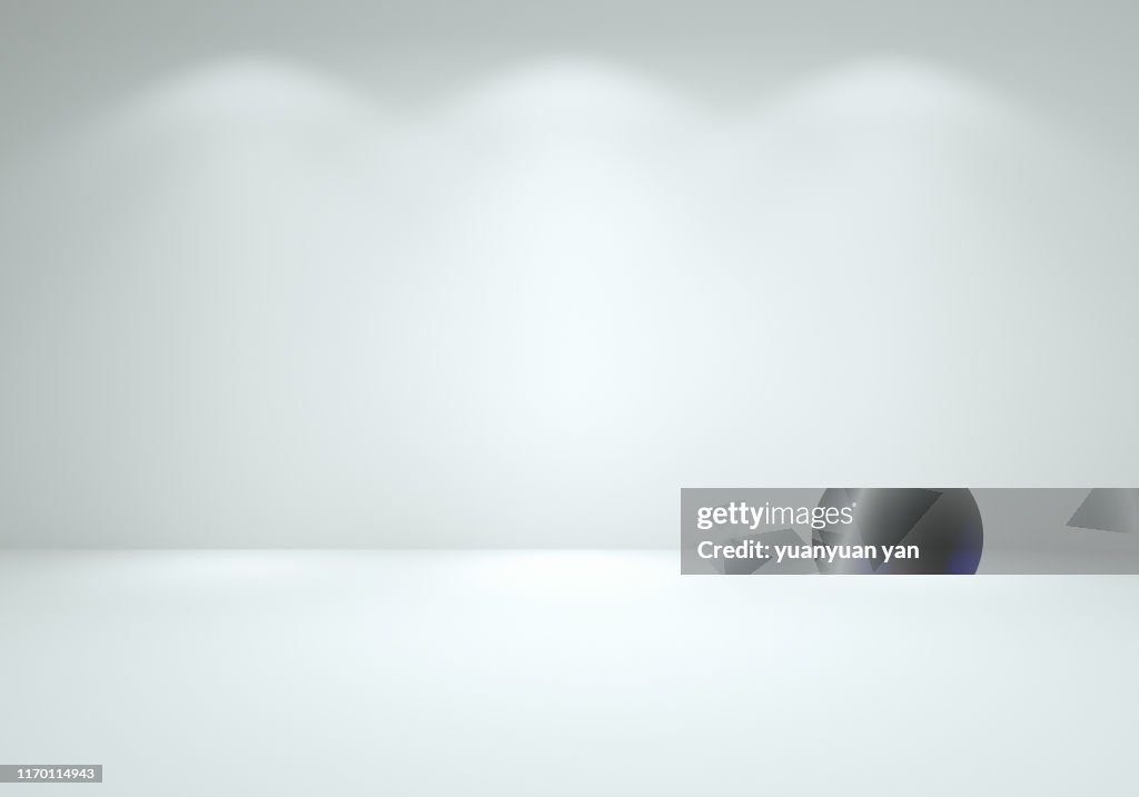 3D illustration empty background