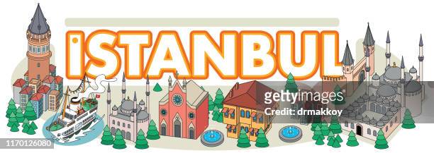 istanbul reisen - osmanisches reich stock-grafiken, -clipart, -cartoons und -symbole