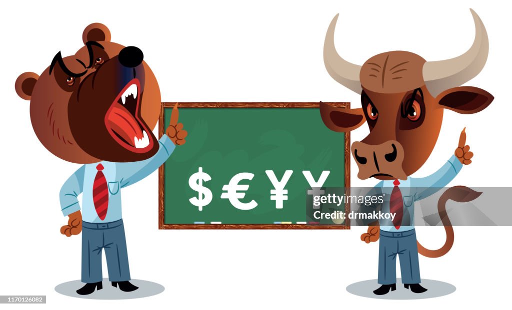 Boss Bear y Bull Discussing