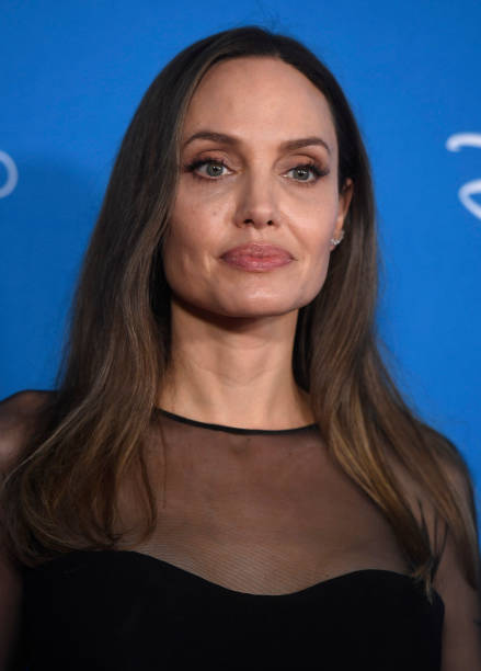 Angelina Jolie attends the Disney,D23 expo Go Behind The Scenes With Walt Disney Studios at Anaheim Convention Center on August 24, 2019 in Anaheim,...