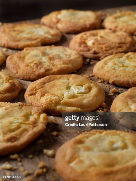 key lime, white chocolate cookies - key lime pie stock pictures, royalty-free photos & images