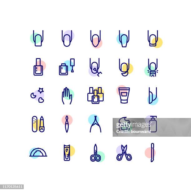 nail polish manicure outline - bar of soap stock illustrations