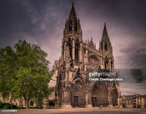 church of st ouen, rouen, normandy, france, europe - rouen 個照片及圖片檔
