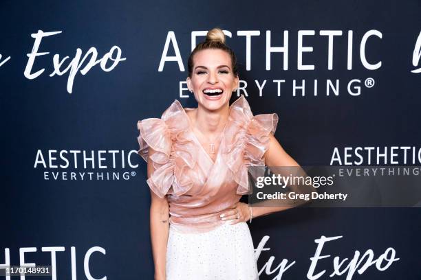 Actress and Aesthetic Everything Beauty Rachel McCord attends the Aesthetic Everything Beauty Expo Gala as Franz Skincare and Biosensor Lab Receive...