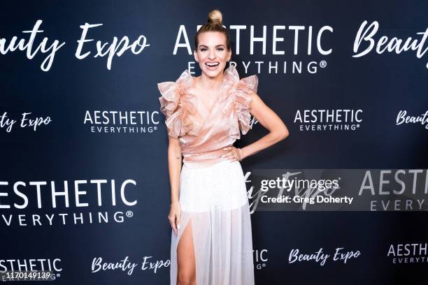 Actress and Aesthetic Everything Beauty Host Rachel McCord attends the Aesthetic Everything Beauty Expo Gala as Franz Skincare and Biosensor Lab...