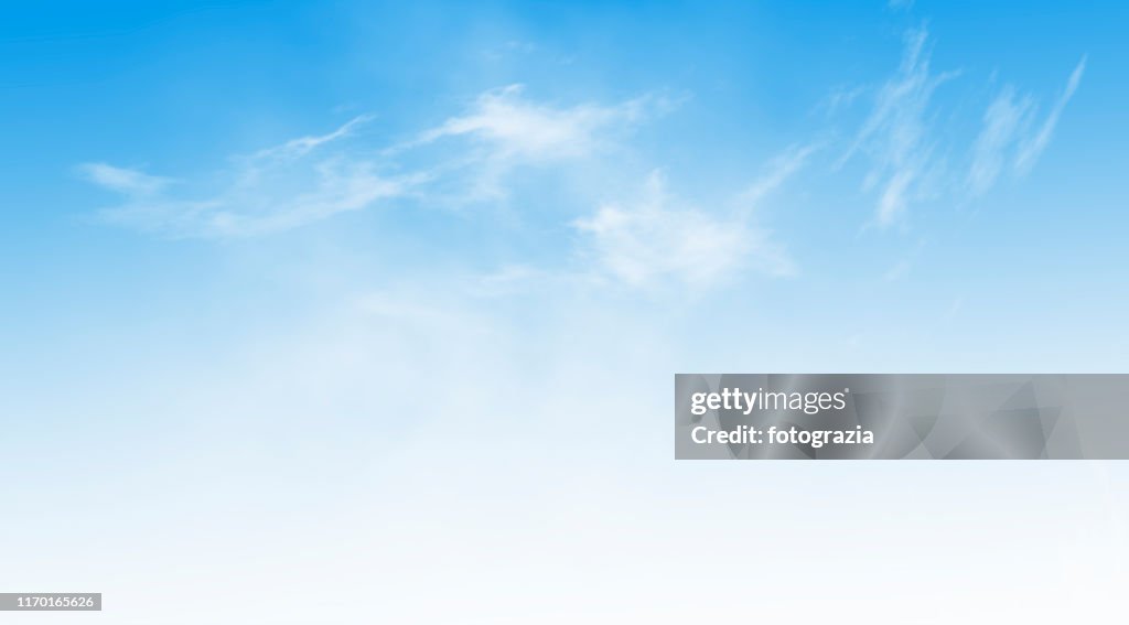 Clear Blue Sky Background