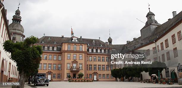 The Berleburg palace is pictured during the wedding of Princess Nathalie zu Sayn-Wittgenstein-Berleburg and Alexander Johannsmann on June 18, 2011 in...