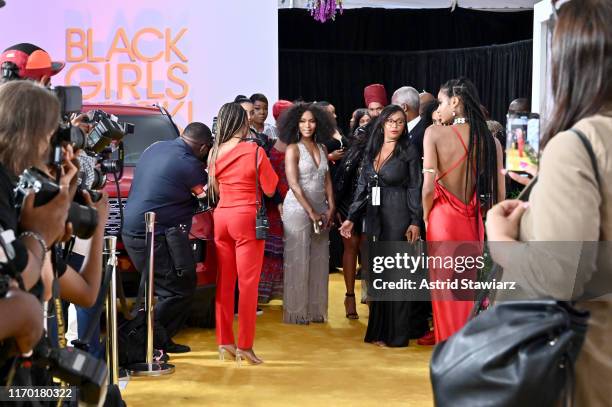 Angela Bassett and Ebonee Davis attends Black Girls Rock 2019 Hosted By Niecy Nash at NJPAC on August 25, 2019 in Newark, New Jersey.