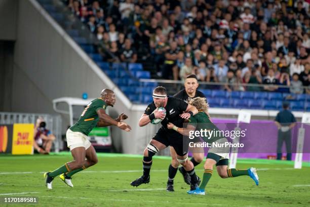 Kieran Read of New Zealand in action during the 2019 Rugby World Cup Pool B match between New Zealand and South Africa at International Stadium...