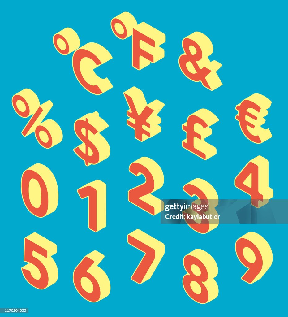 3D Number Set
